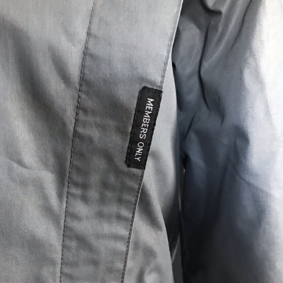 Members Only Vintage 80s Grey Zip Up Jacket - Picture 2 of 8